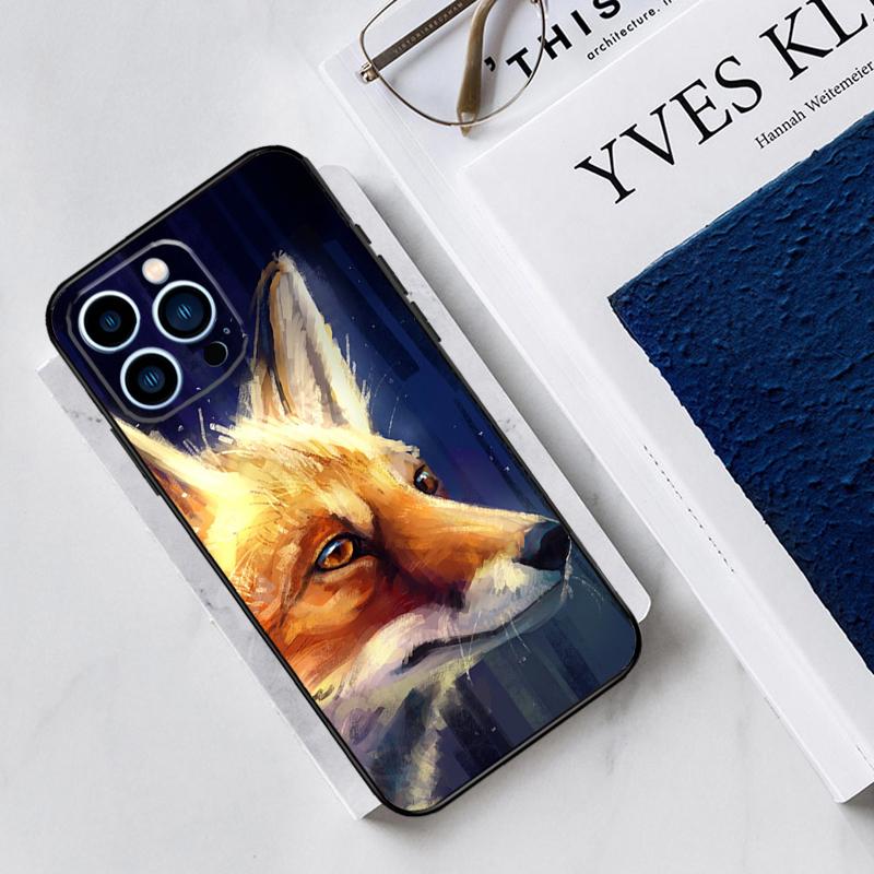 Watercolor Painting The Fox Case For iPhone 17 Air 15 14 11 16 Pro Max 12 13 Mini 15 16 Plus 16e Funda Silicone Cover