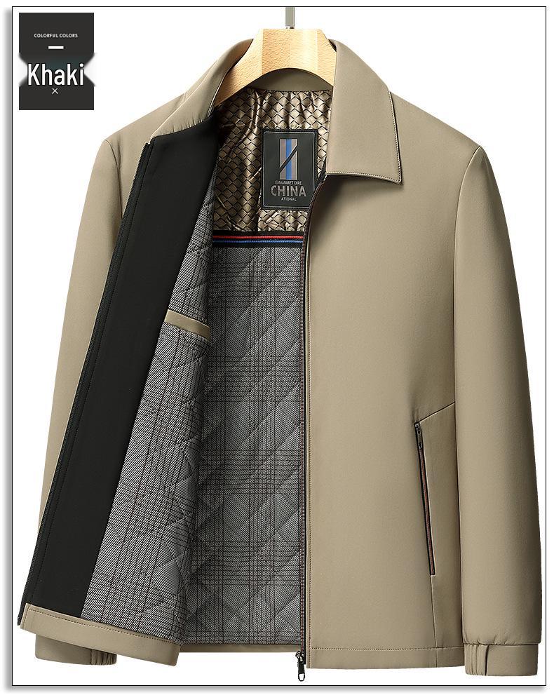 Woodpecker Men's 2025 Autumn/Winter Thickened Cotton Jacket for Middle-aged & Elderly