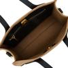 Bally Large Logo Casual Magnetic Closure Fabric And Leather Tote Bag Women Tote Sand Black 6304584