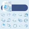 4 Styles Stain Practical  Die Cutting Decor Material Stickers Creative DIY Junk Journal Collage Stationery Scrapbooking Paper