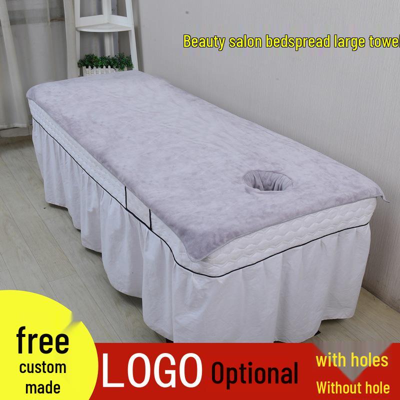 Large Absorbent Bedding Towel with Hole for Massage Therapy Bed