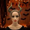 Ox Horn Halloween Horns Headband Dark Series Halloween Hair Hoop Personality Cosplay Hairband  Men