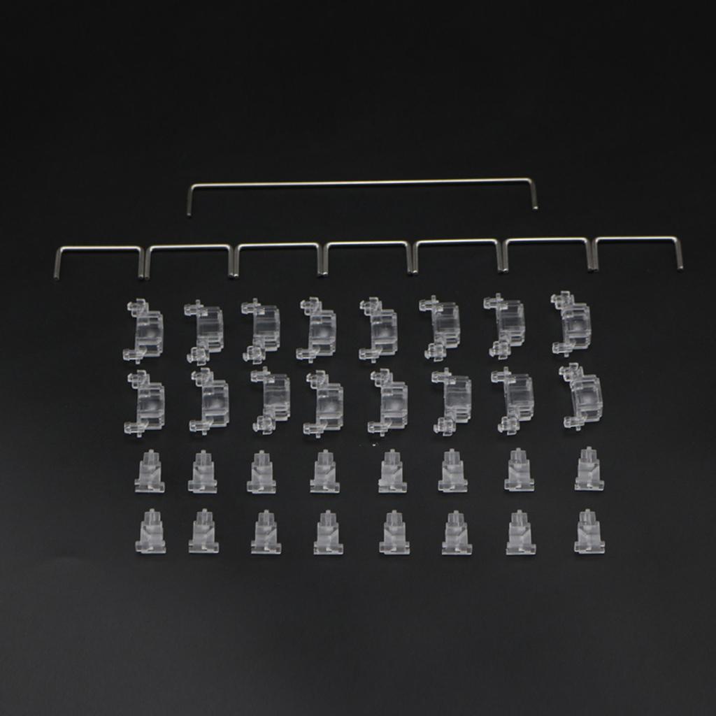 104 Keys Transparent ABS Keycaps Keycap OEM MX Switches Gaming Mechanical Keyboard Pcb Mounted Stabilizer Case