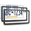 Universal American License Number Plate Bracket Frame Stainless Steel Metal with Standard Screw Exterior Accessories