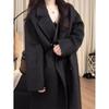 Petite-Friendly Hepburn Style Wool Coat - Mid-Length Women's Overcoat for Autumn/Winter 2025, New Korean Style