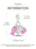 Charms Plata Pink Clothes Scissors Beads Copper Plated Fit Charms Copperoriginal Bracelet For Jewelry Making Diy Charm