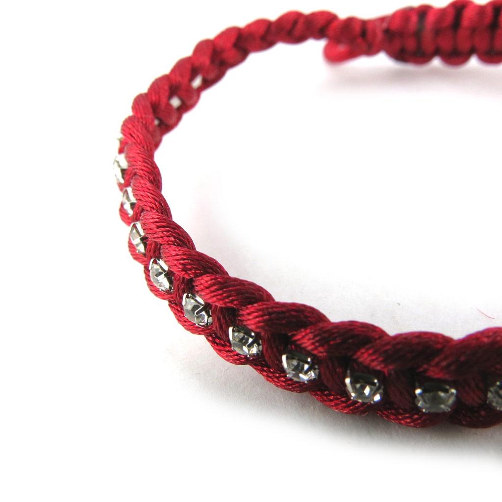 Les Trésors De Lily [N0248] - Bracelet créateur shambhala 'Scarlett' rouge