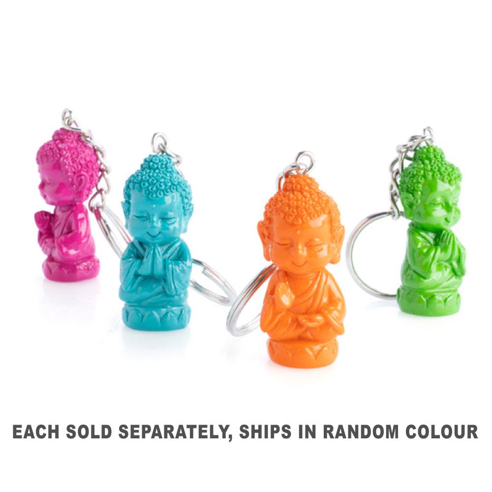 Baby Buddha Schlüsselanhänger (1 Stück, zufällige Farbe.)