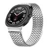 Silver Watch Band for Samsung Galaxy Watch Ultra (2025) 47mm Magnetic Clasp Metal Watch Strap