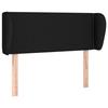 VidaXL Tête de lit avec oreilles Noir 103x23x78-88 cm Tissu3116996
