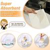 Cleaning Cloth Reusable Kitchen Dish Towels Eco-friendly Microfiber Retro Oil Painting Flowers Print Dishcloths Lint Free Washable Rags Tea Towels