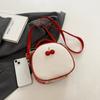 Fashion Bump Color PU Zip Closure Single Shoulder Messenger Round Bag