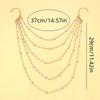 Elegant Imitation Pearl Chains Ear Cuffs Jewelry Ear Bone Clips  Bridal Accessories
