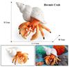 Oenux Ocean Starfish Sea Anemone Coral Jellyfish Squid Shrimp Crab Shark Animals Model Action Figures PVC Miniature Kid Toy Gift