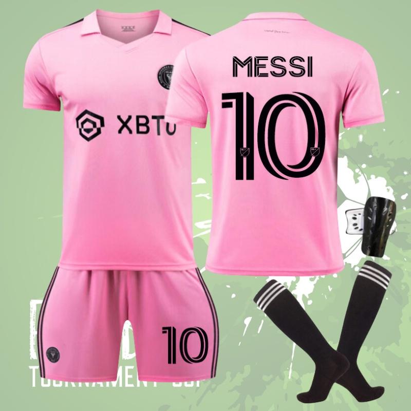 2324 Miami International Messi 10 Home Soccer Jersey Ultra-fine Fiber Material