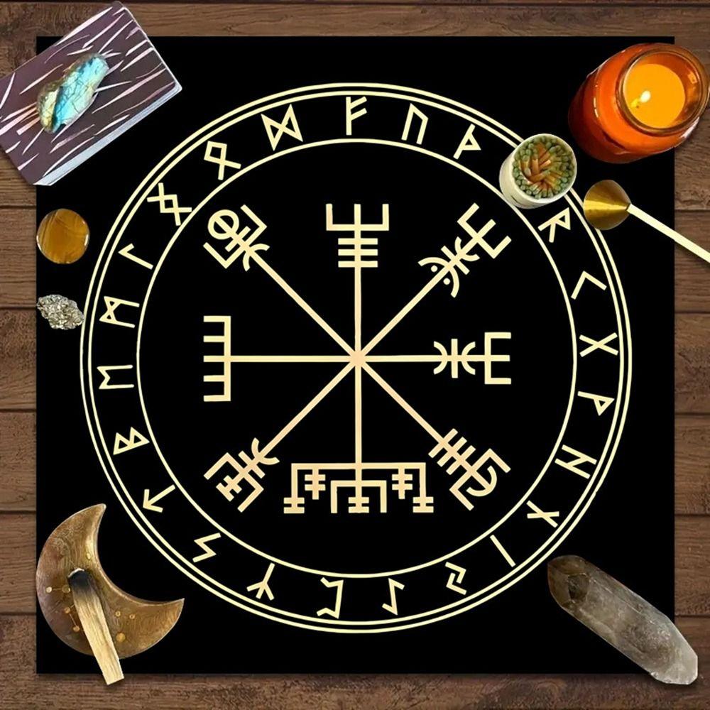 75cmx75cm Altar Cloth Flower Branches Reading Cover Durable Astrology Tablecloth Witchcraft Props