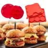 Versatile Eight Cavity Silicone Hamburger Patty Maker For Homemade Burger Delights