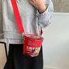 Shoulder Bag Instant Noodles Crossbody Bags Crossbody Bag Large Capcity Reusable Bucket Bag Solid Color Zipper Shoulder Bag