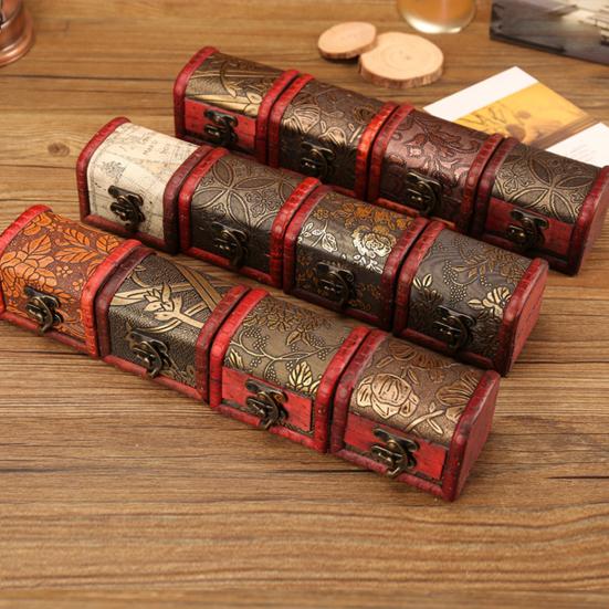 Cutie Depozitare Bijuterii Vintage Decorativă 7 Tipuri Modele frumoase de imprimare Container pentru bijuterii pentru femei