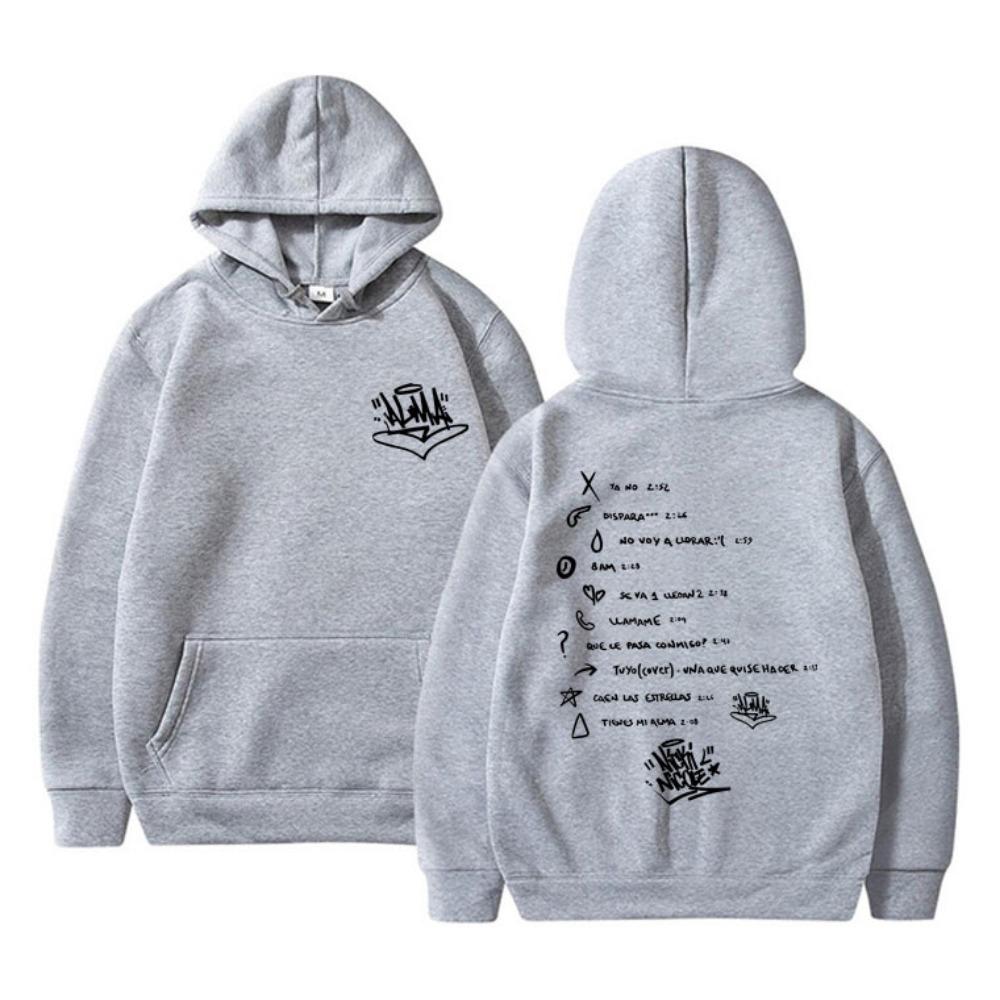 Printed hoodie men's artistic hoodie men's fashion hoodie with rapper Nicki Nicole ALMA World Tour
