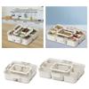 Compartment Food Container Grade Seasoning Box Kitchen Transparent Storage Spice Organizer