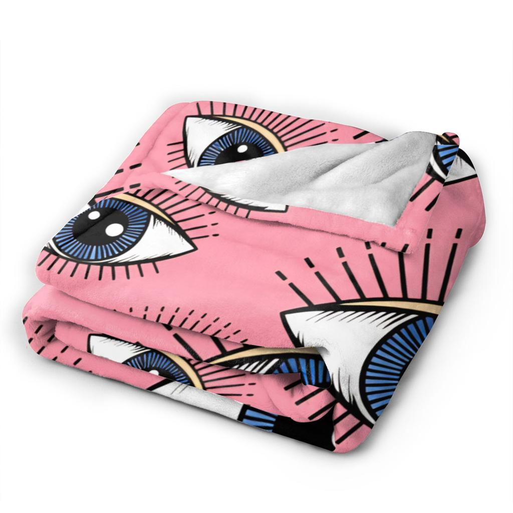 Eye Pattern Blanket Quality Warm Soft  Throw Blanket Spring Boy Girl Couch Bed Print Bedspread