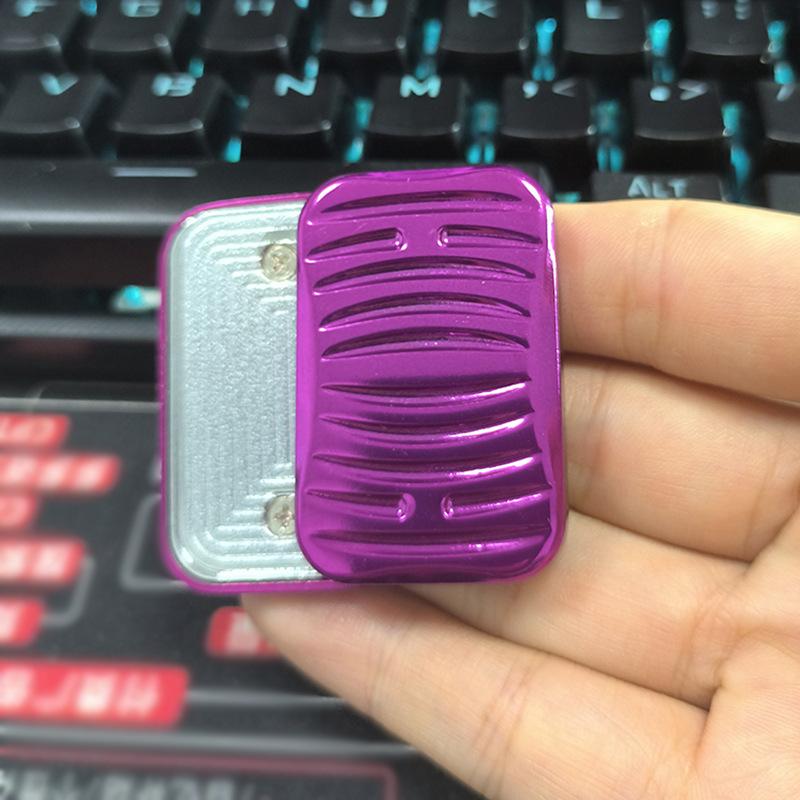 Magnetic Edc Push Card Fidget Mechanical Slider Pushing Plate Coin Metal Stress Easing Toy Antistresse Adults For Kids Adults Children's Birthday Gift
