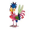 Yard Art Garden Rooster Statues Iron Cockerel Figurines Creative Chicken Sculpture  Lawn