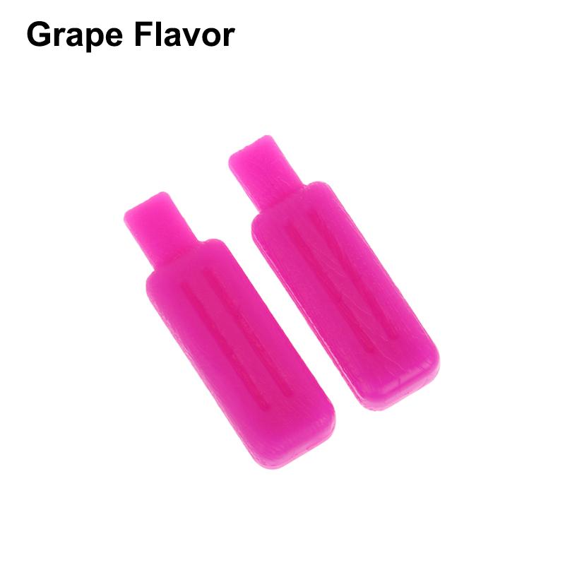 2 Pièces Saveur Fruit Mâcheurs d'Aligneurs Dentaires Dentaires Assiseurs de Gouttières Réutilisables Silicone Gouttière Invisible Outils de Soin d'Hygiène Buccale