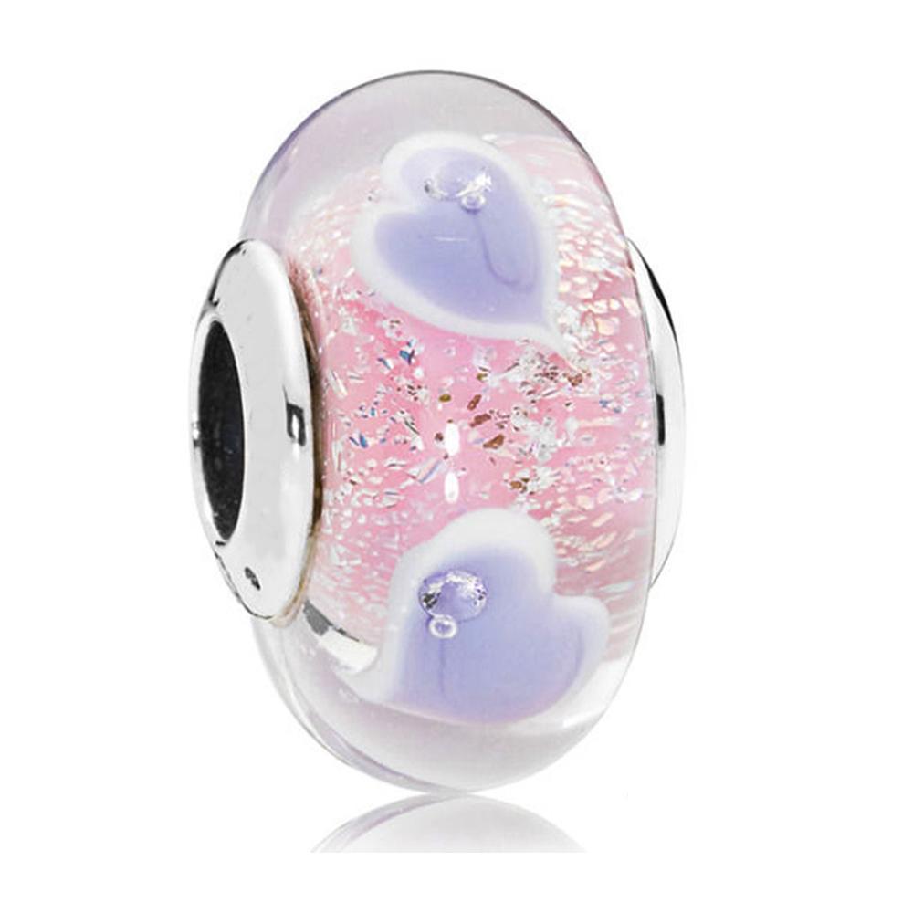 Copper Murano Glass Charms Fit Original Bracelets Round Murano Glass Charms Beads Diy Women Jewelry Gifts For Women