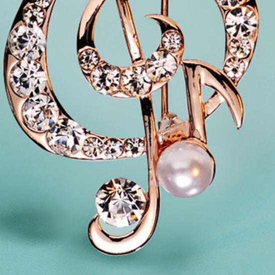 Lady Pin Unisex Shiny Rhinestone Scale Shape Women Brooch Gift