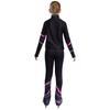 Girls Figure Skating Costume Long Sleeve Printed Sweatshirt Jacket Leggings Gymnastics Dance Practice