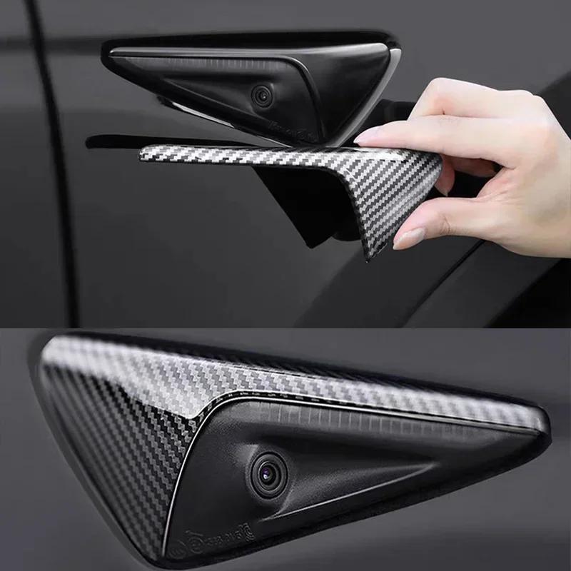 Imitate Carbon Fiber For Tesla 2025 2025 2025 Model Y 3 Fender Side Camera Protective Cover Glossy Matte Color