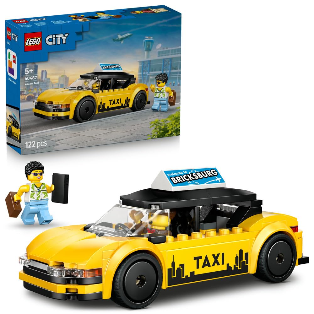 

LEGO City Taxi Playset 60487 Yellow Toy Car