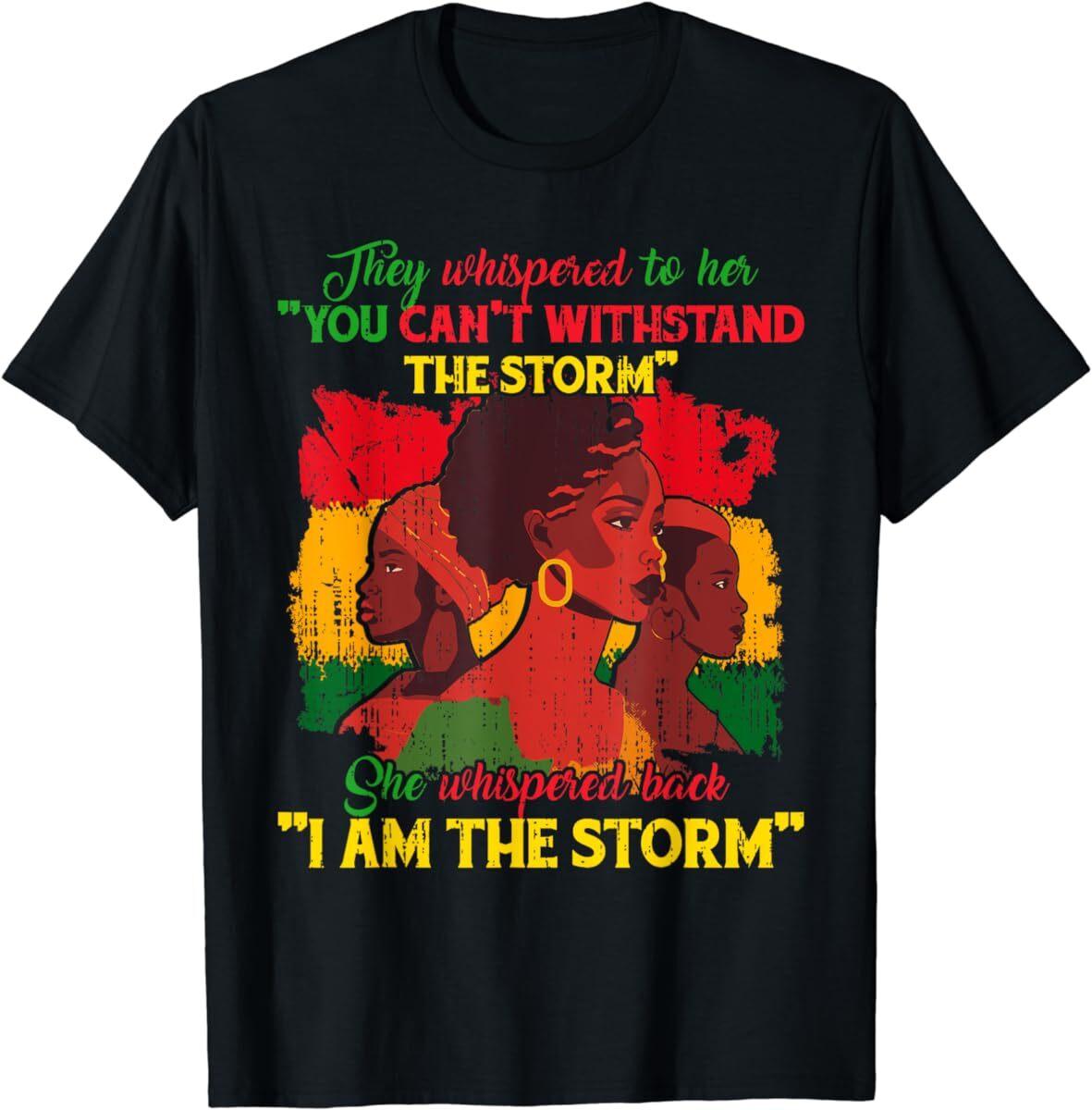 Proud Black African American Ladies Black History Month T Shirt Mens Womens Tees Top Men Women Kid S