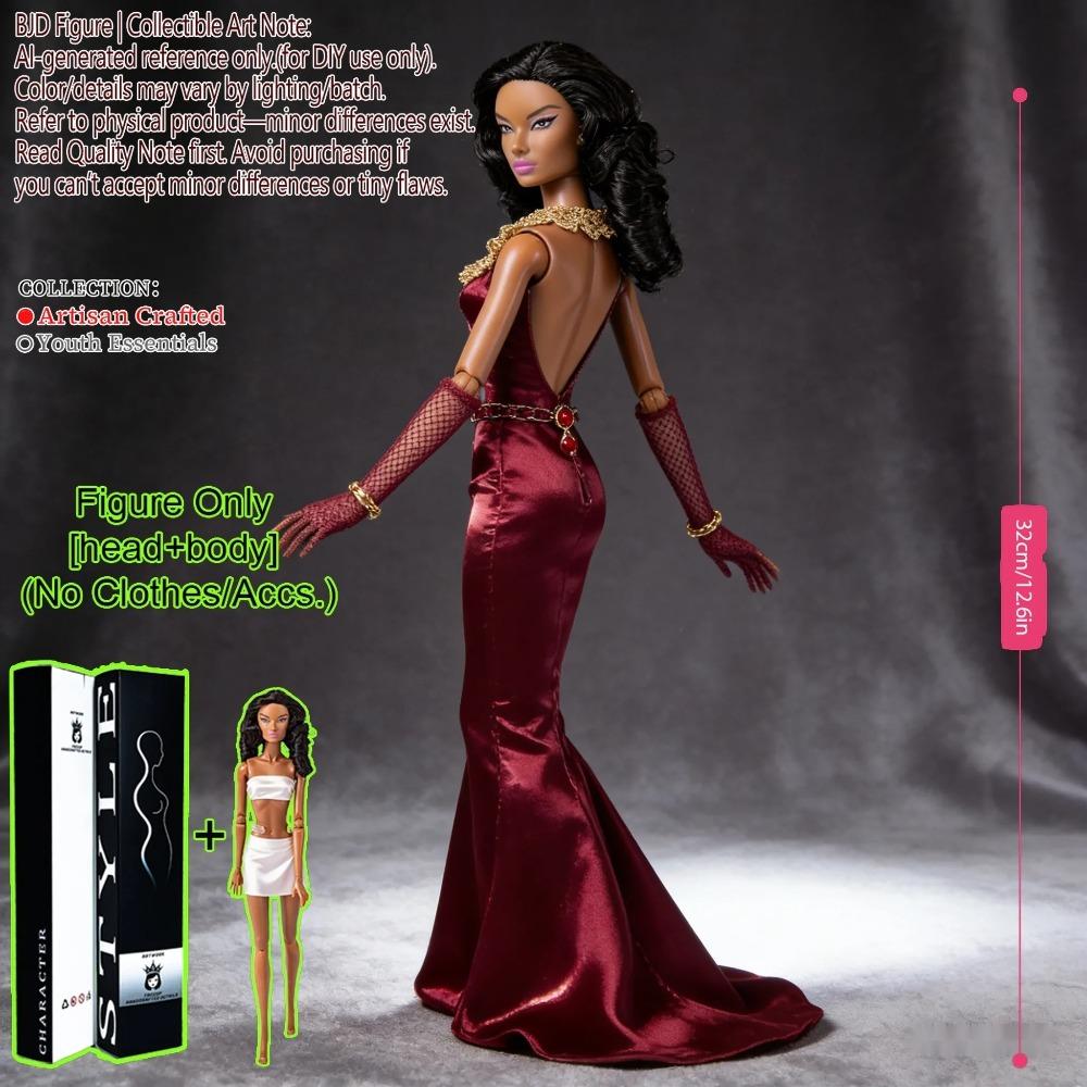 1/6 Scale Fashion BJD Doll 12 Joint Articulated Body Art Collection Doll For Home Decor
