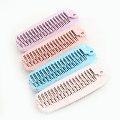 Hairdressing Portable Folding Comb Hair Brush Pocket Travel Antistatic Comb