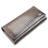 Top Layer Cowhide Women's Crocodile Pattern Genuine Leather Wallet and Clutch
