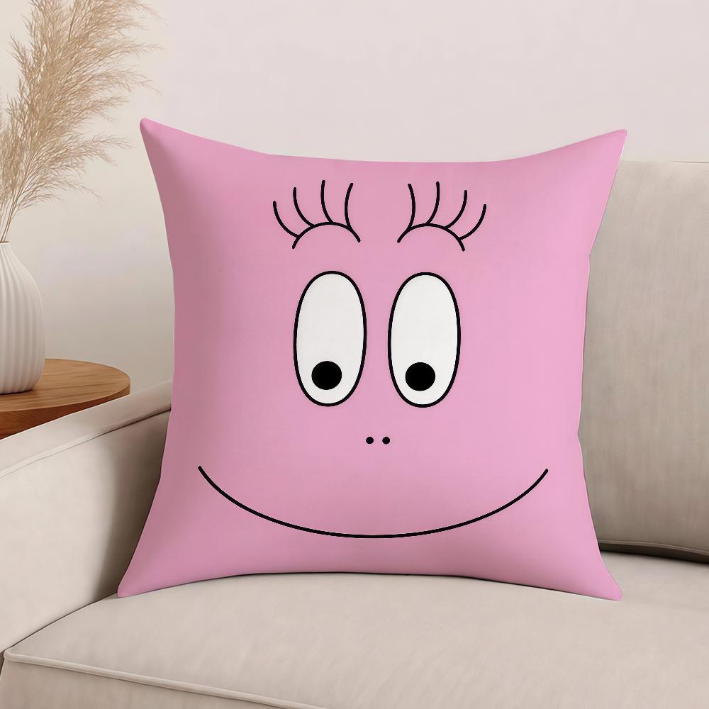 Cartoon B-Barbapapa Pillow Case Office Cushions Suitable For Sofa Car Bedroom Decorative Cushion Cover