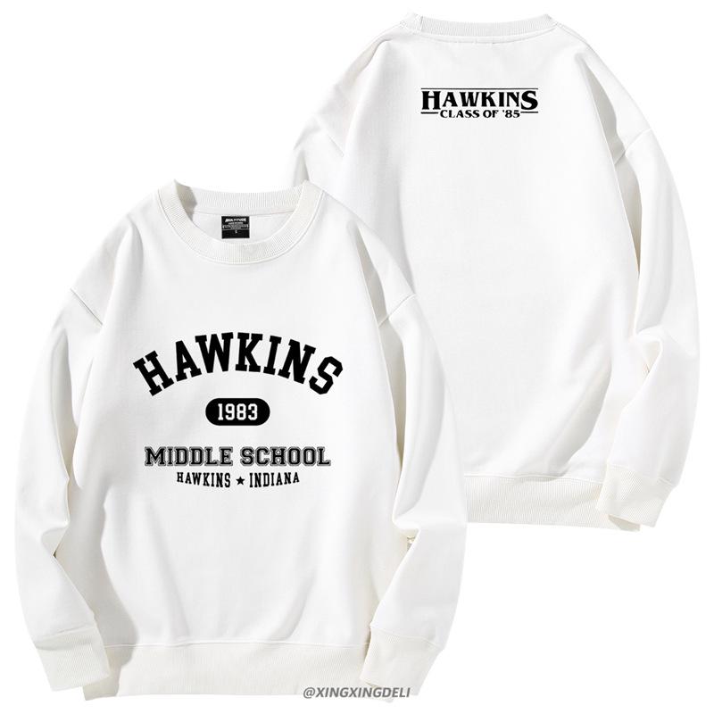 Hawkins Middle School Stranger Things Unisex Hoodie - Herbst/Winter Rundhals Langarm Jacke