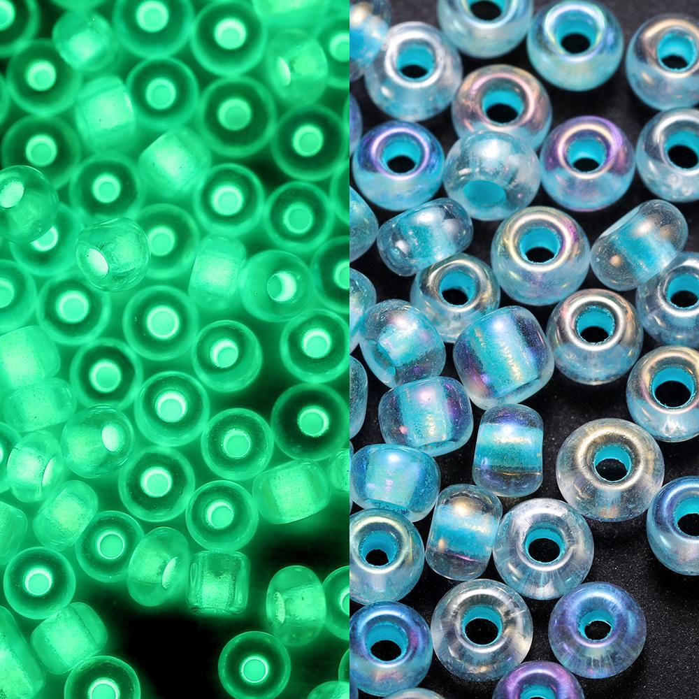 600Pcs/Lot 3mm Colorful Luminous Beads Glass Seed Loose Spacer Beads for DIY Earrings Necklace Bracelet Jewelry Accessories