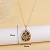 High Quality Crystal Round Pentagram Heart Shape Pendant Necklace for Woman Hip Hop Style Copper Neck Jewelry Daily Wear Gifts