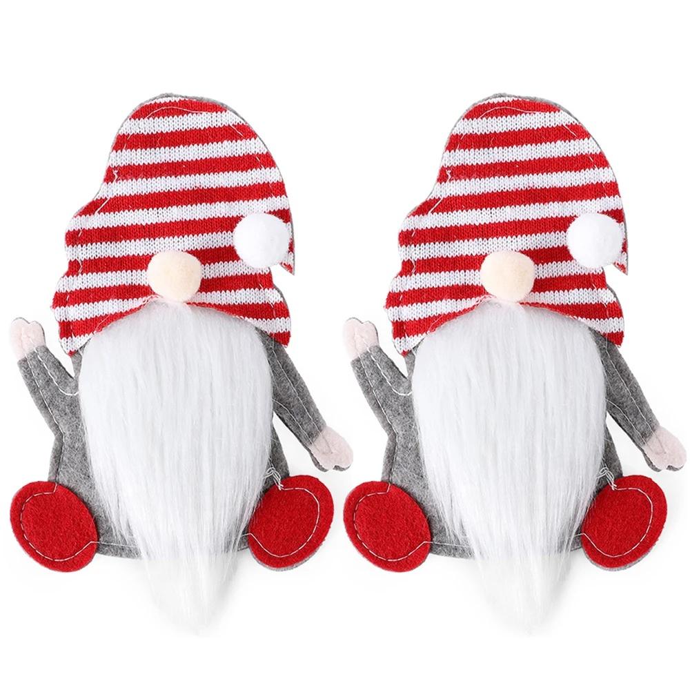 1-8PC Christmas Cutlery Holders Santa Claus Shaped Fork Knife Holder Bag New Year Xmas Party Tableware Cover Home Table Decor