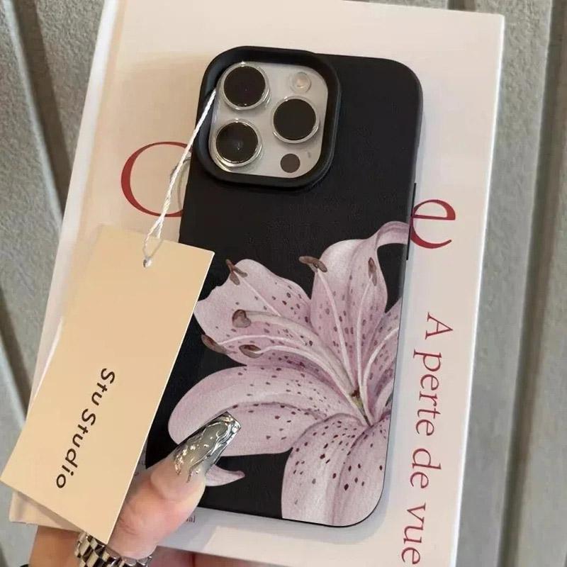 Purple Lily Flower Phone Case For Samsung Galaxy S26 S25 S24 S23 FE Plus ULTRA Edge A15 A23 A25 A32 A35 A36 A52 A55 A72 Cover