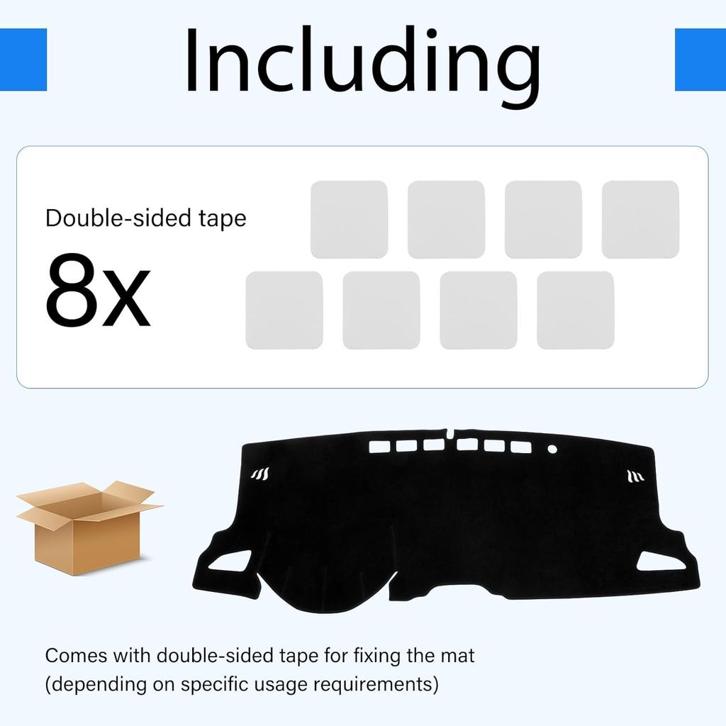 Dash Cover Compatible With Toyota Corolla -2025 Full Set, Dashboard Cover Mat And Center Console Cover Pad, Fit Sunshield Protector Interior Car