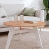 VidaXL Table Top Ø80x1.5 Cm Round Solid Beech Wood 355932