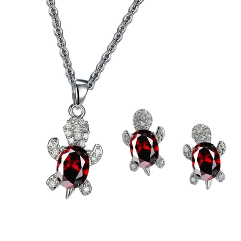 Pack of 2 Elegant chelonian Jewelry Sets for Women and Girls Alloy Craftsmanship Jewelry Collection