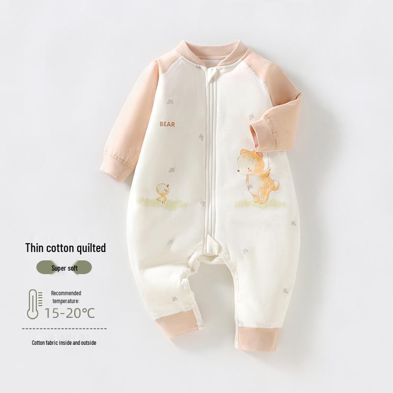 Höst/Vinter Sovsäck för Baby - 40g Quiltad, Med Delade Ben, Sparkskyddspysjamas för Spädbarn