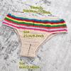 Handmade European & American Stripe Crochet Bikini Set