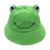 Cartoon Cute Children Adult Frog Bucket Hat Casual Parent-child Basin Hat Sunscreen Sunshade Big Eye Hat